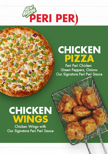 Twice the Deal Pizza - Peri Peri Chicken